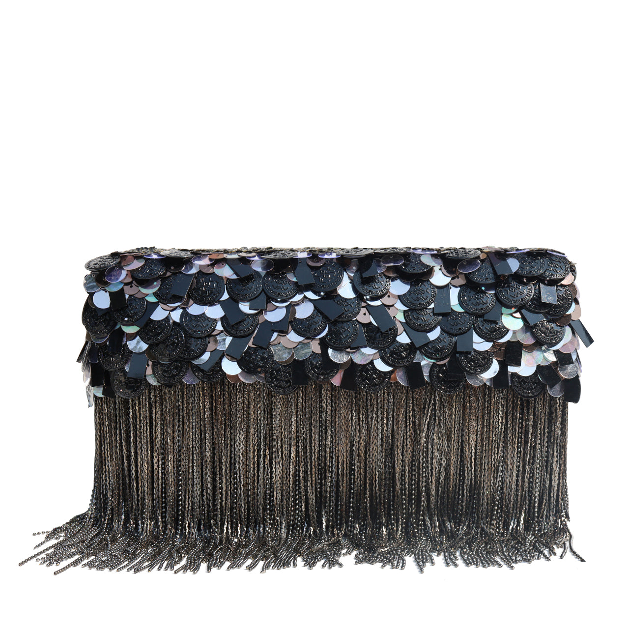 Black Shimmy Ombre' Clutch