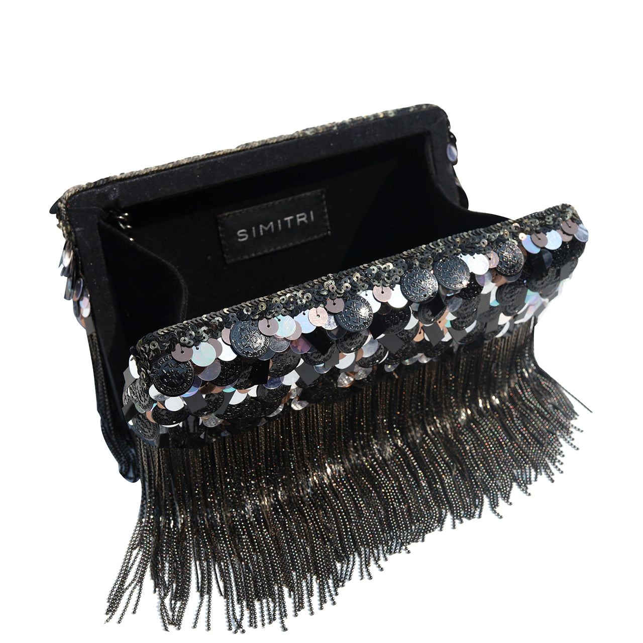 Black Shimmy Ombre' Clutch