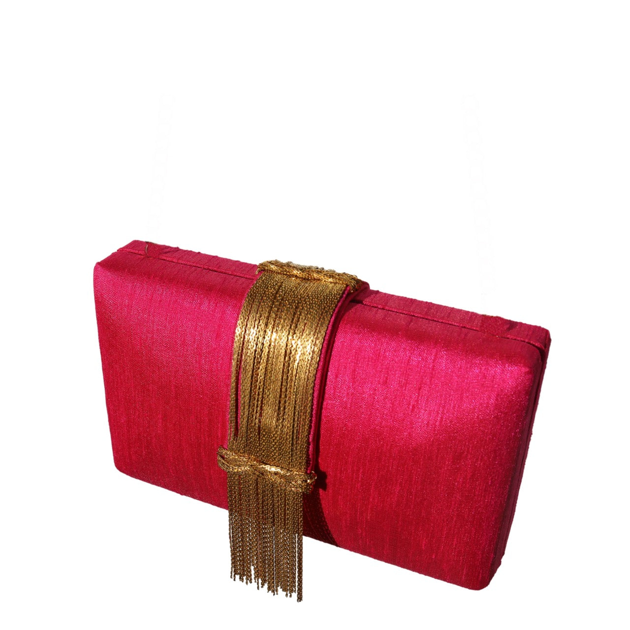 Cranberry Sauce Fringe Clutch