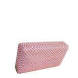 Cotton Candy Crystal Fishnet Clutch