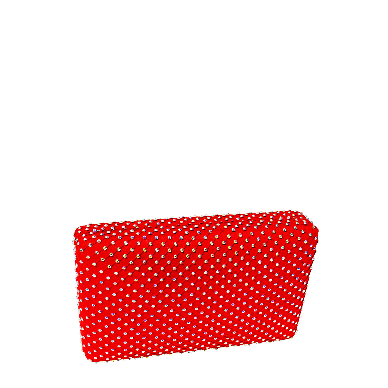 Ruby Fishnet Crystal Clutch