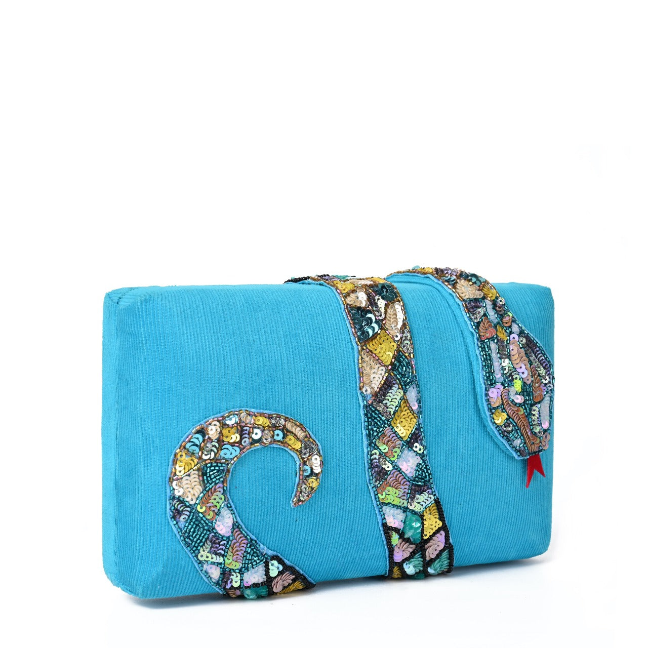 Blue Kaa Clutch