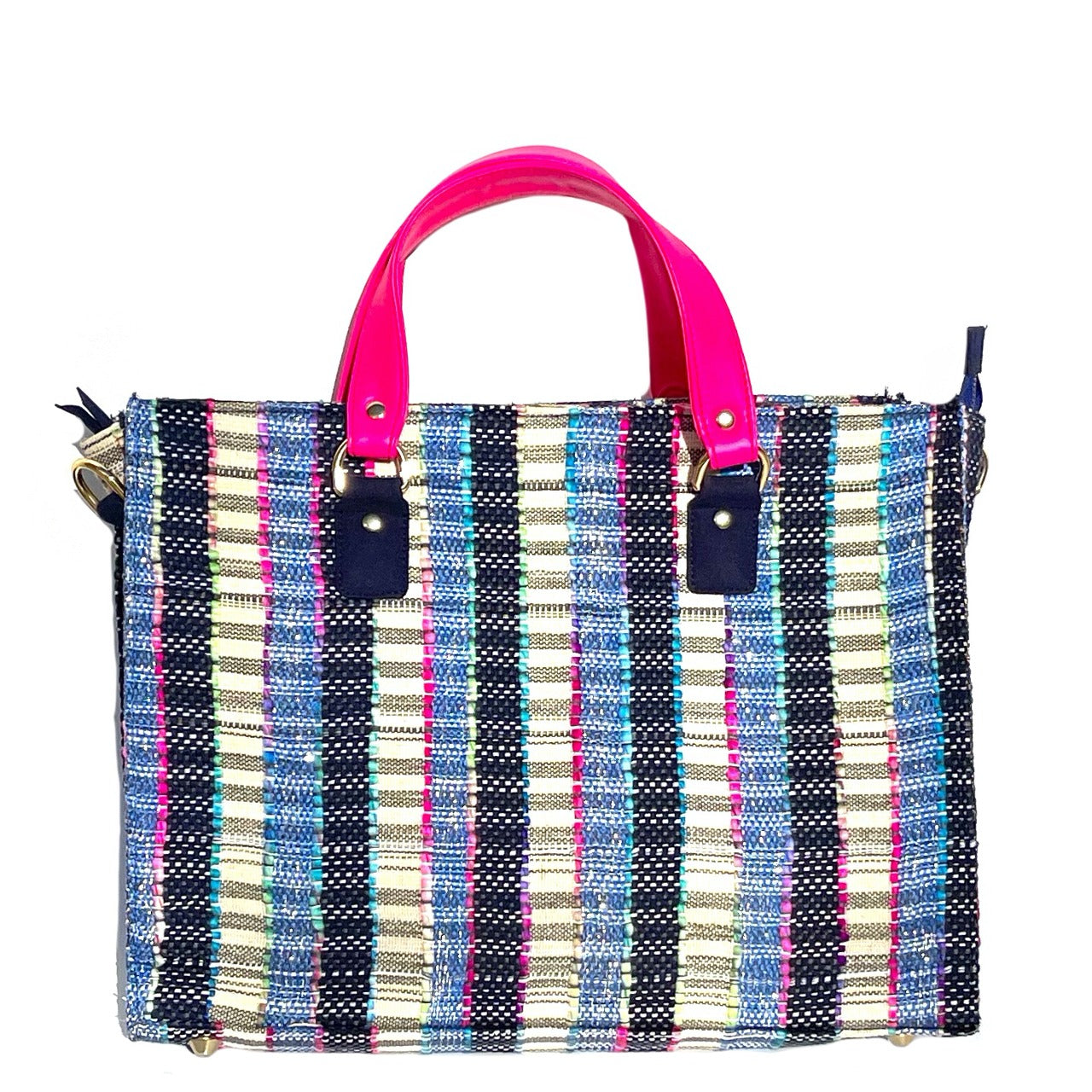 Simitri - Blue Tweed Tote