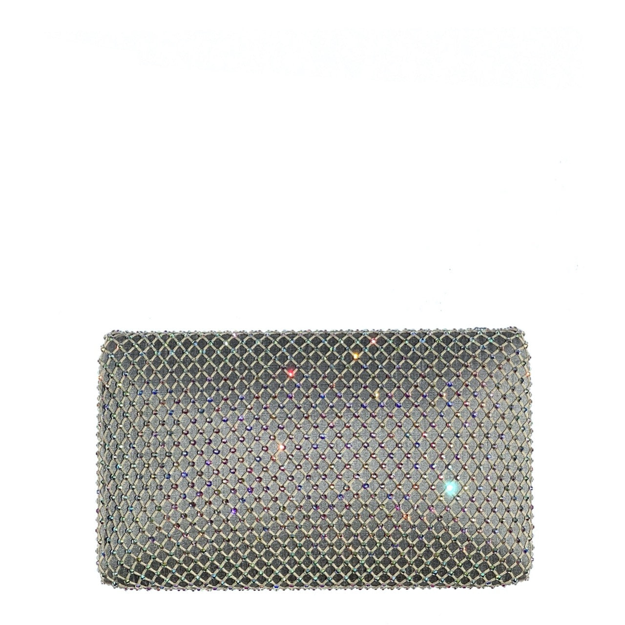 Simitri - Champagne Fishnet Clutch