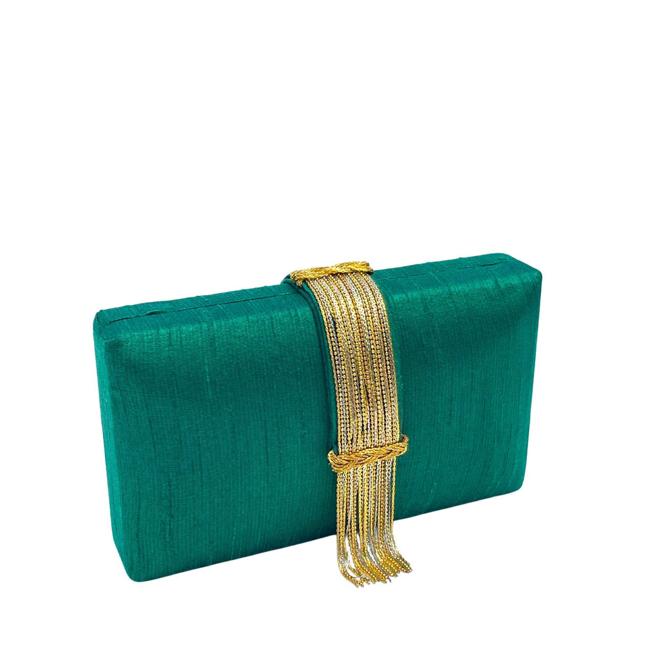 Simitri - Emerald Fringe Clutch