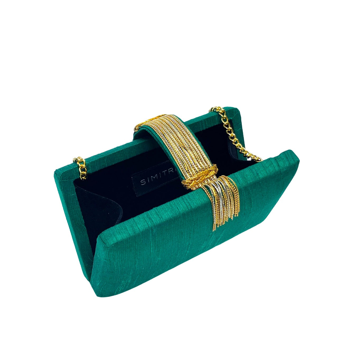 Simitri - Emerald Fringe Clutch