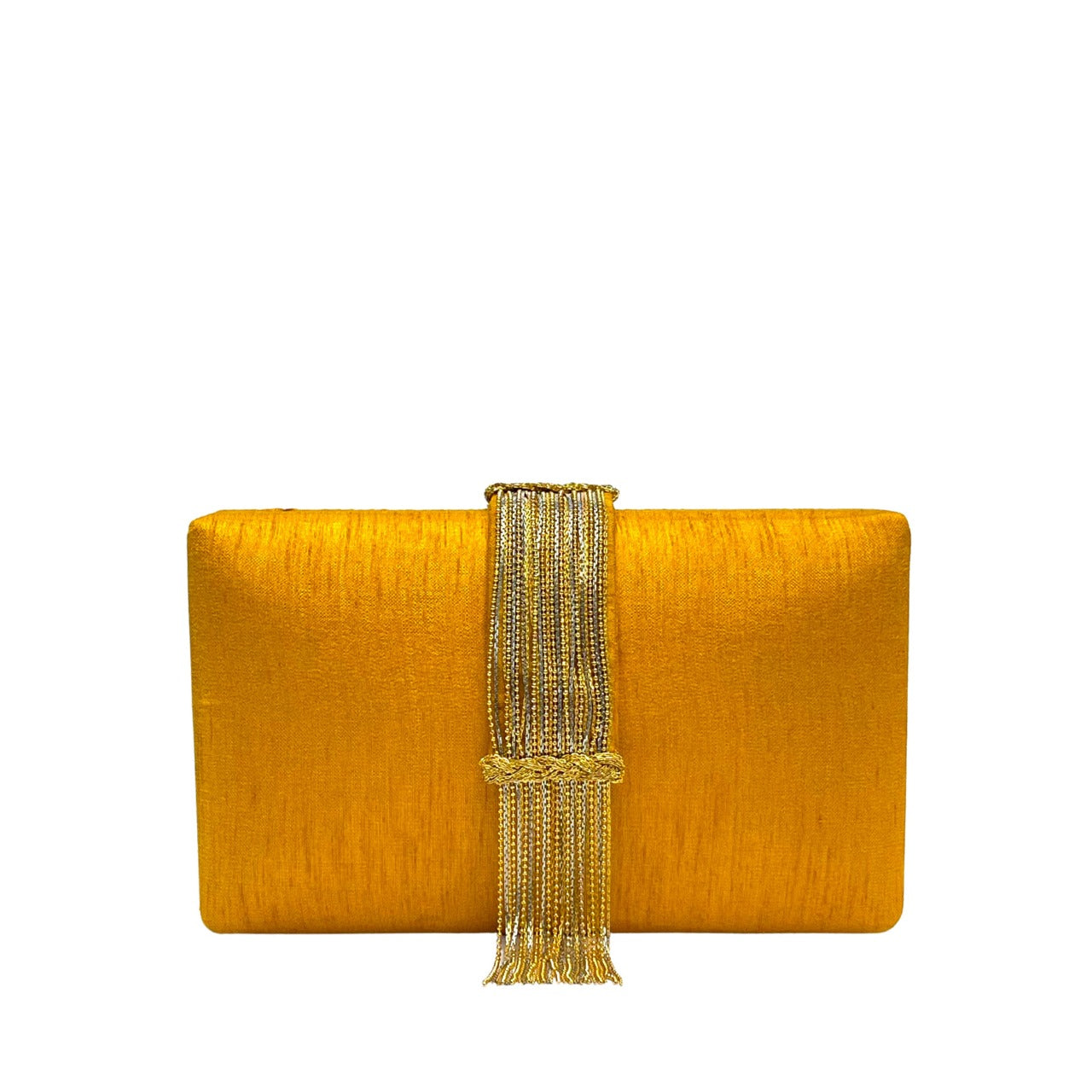 Simitri - Gold Fringe Clutch