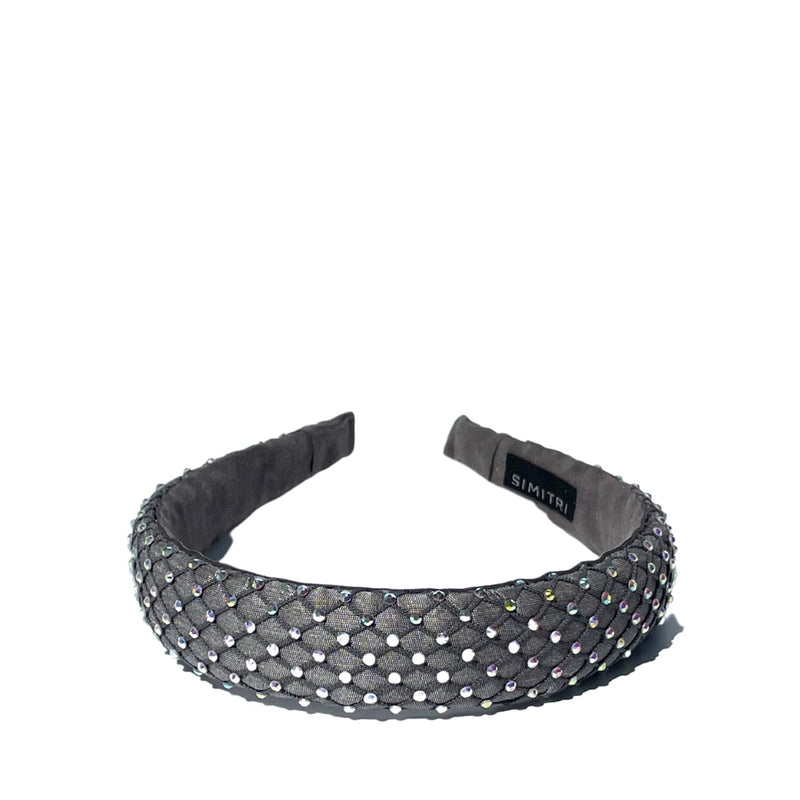 Simitri - Grey Fishnet Headband
