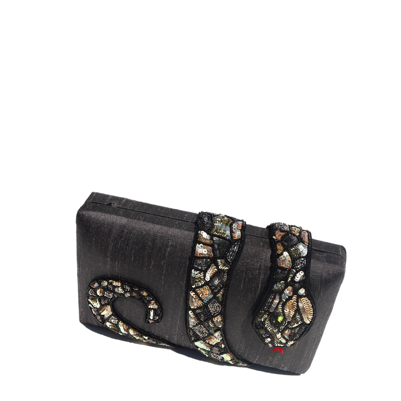 Gray Kaa Clutch