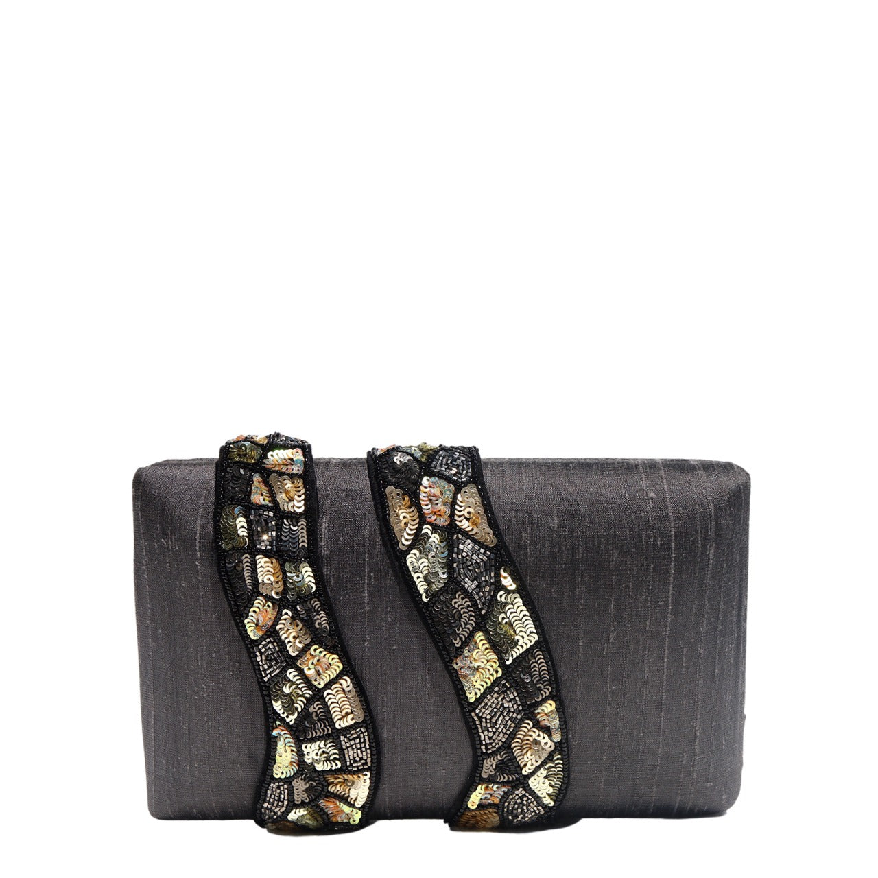 Gray Kaa Clutch