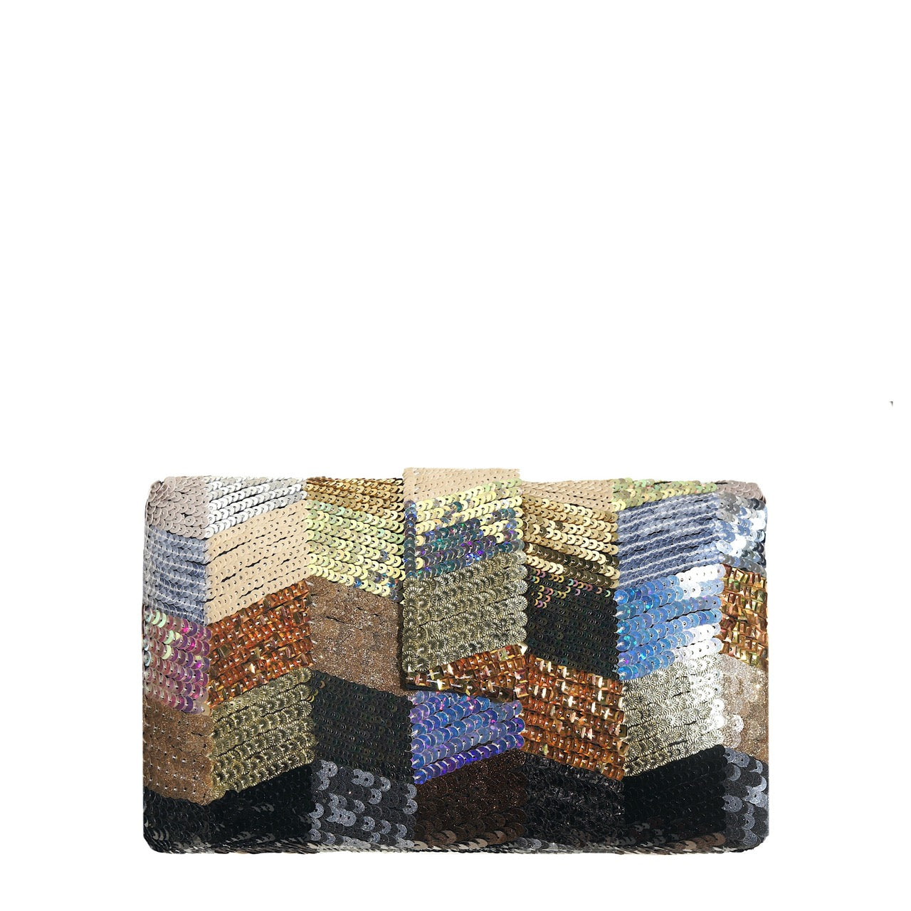 Simitri - Metallic ZigZag Clutch