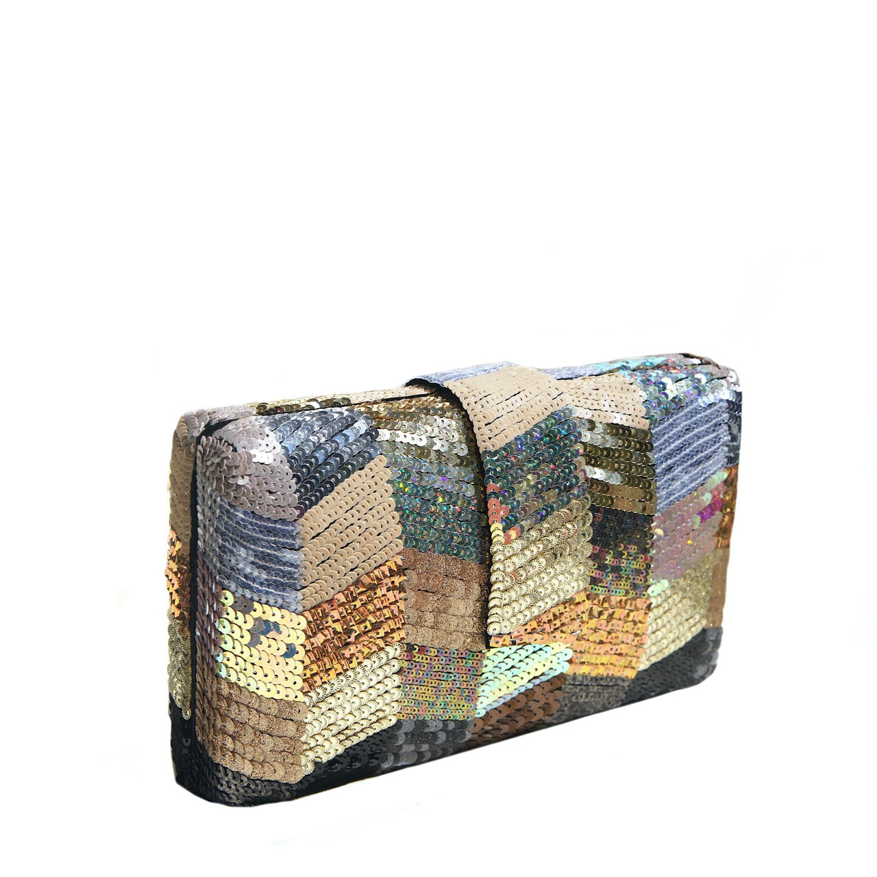 Simitri - Metallic ZigZag Clutch