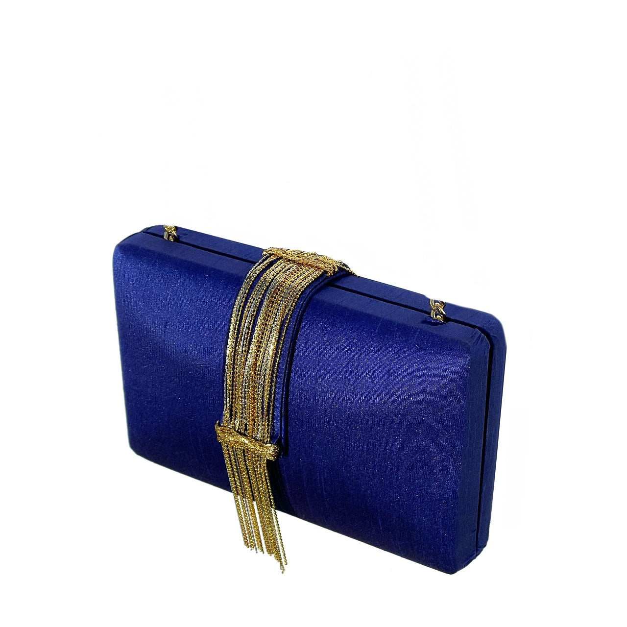 Simitri - Sapphire Fringe Clutch