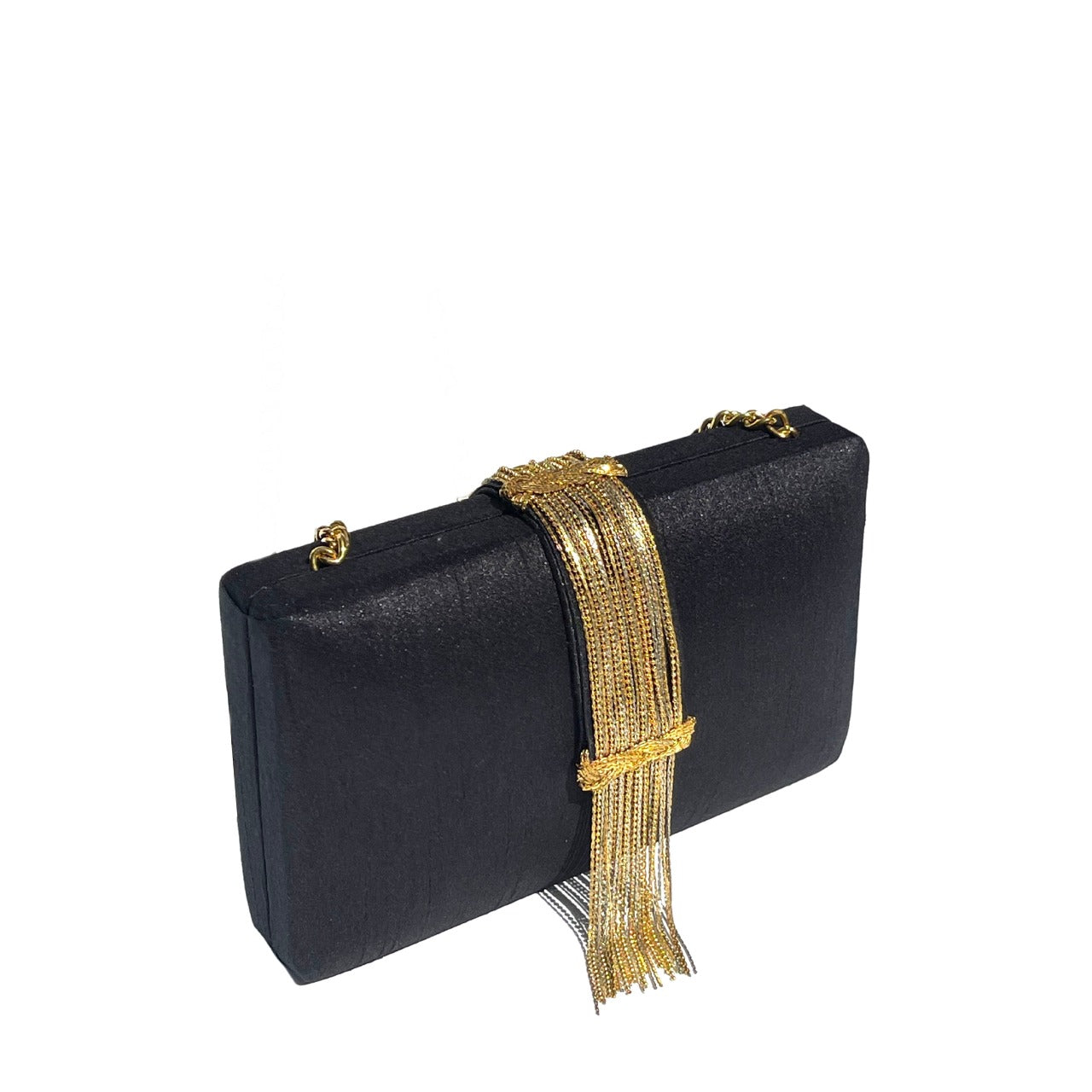 Simitri - Noir Fringe Clutch