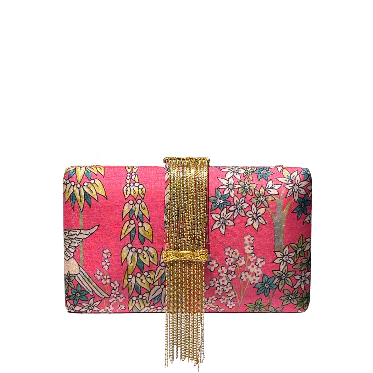 Simitri - Tropical Bird Fringe Clutch