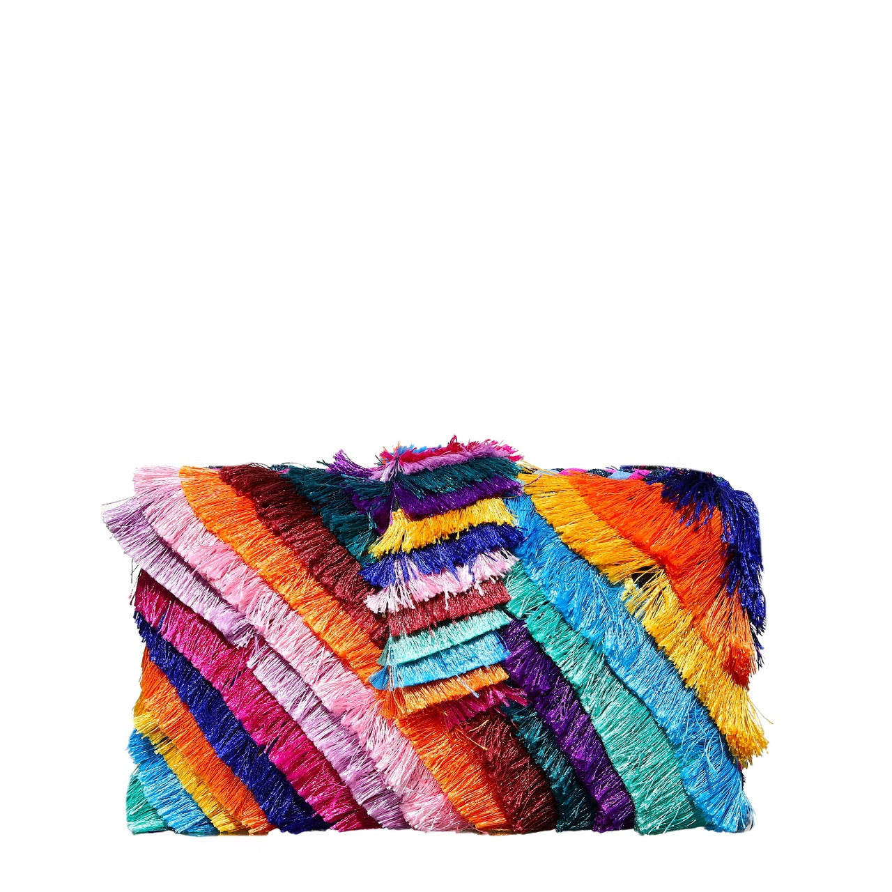 Rainbow Frill Clutch