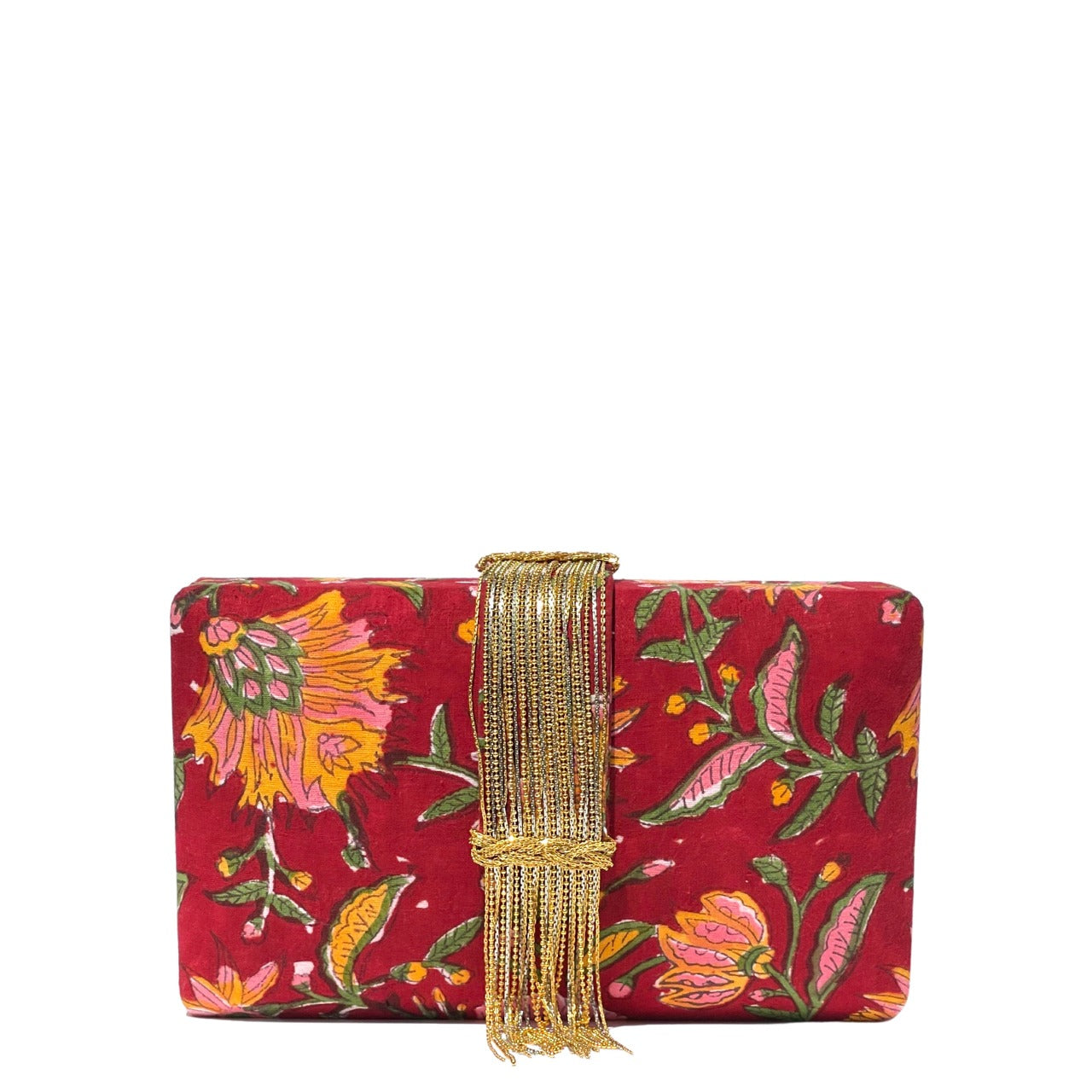 Simitri - Hibiscus Fringe Clutch