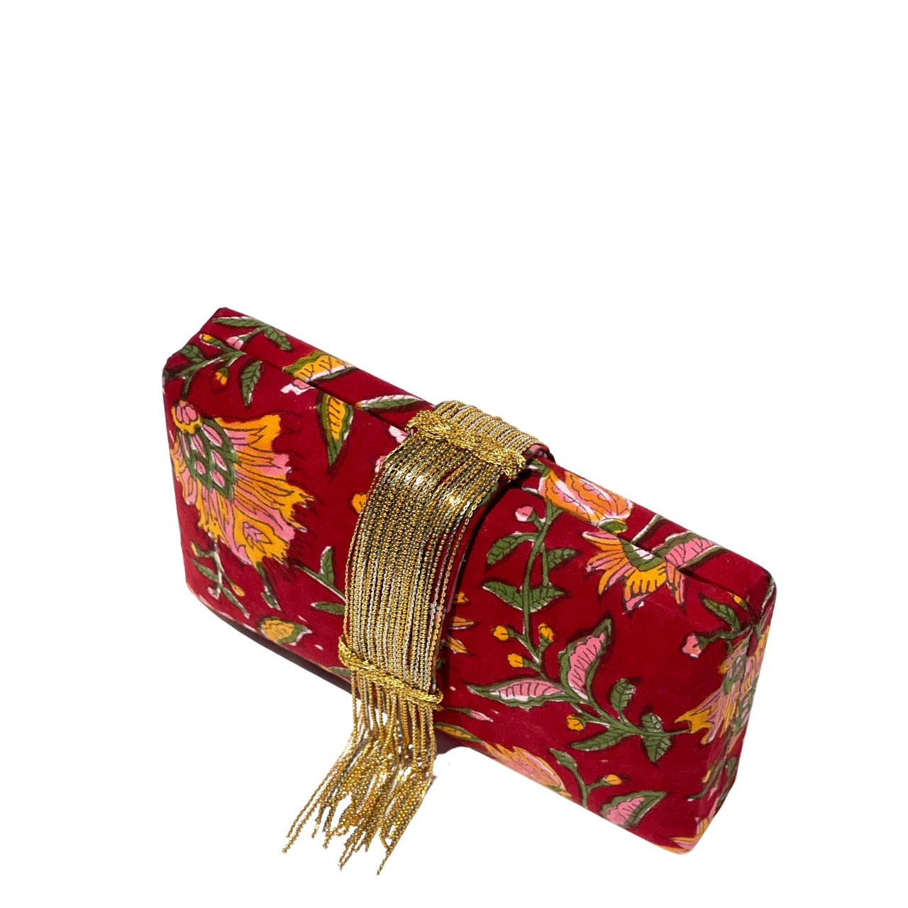 Simitri - Hibiscus Fringe Clutch