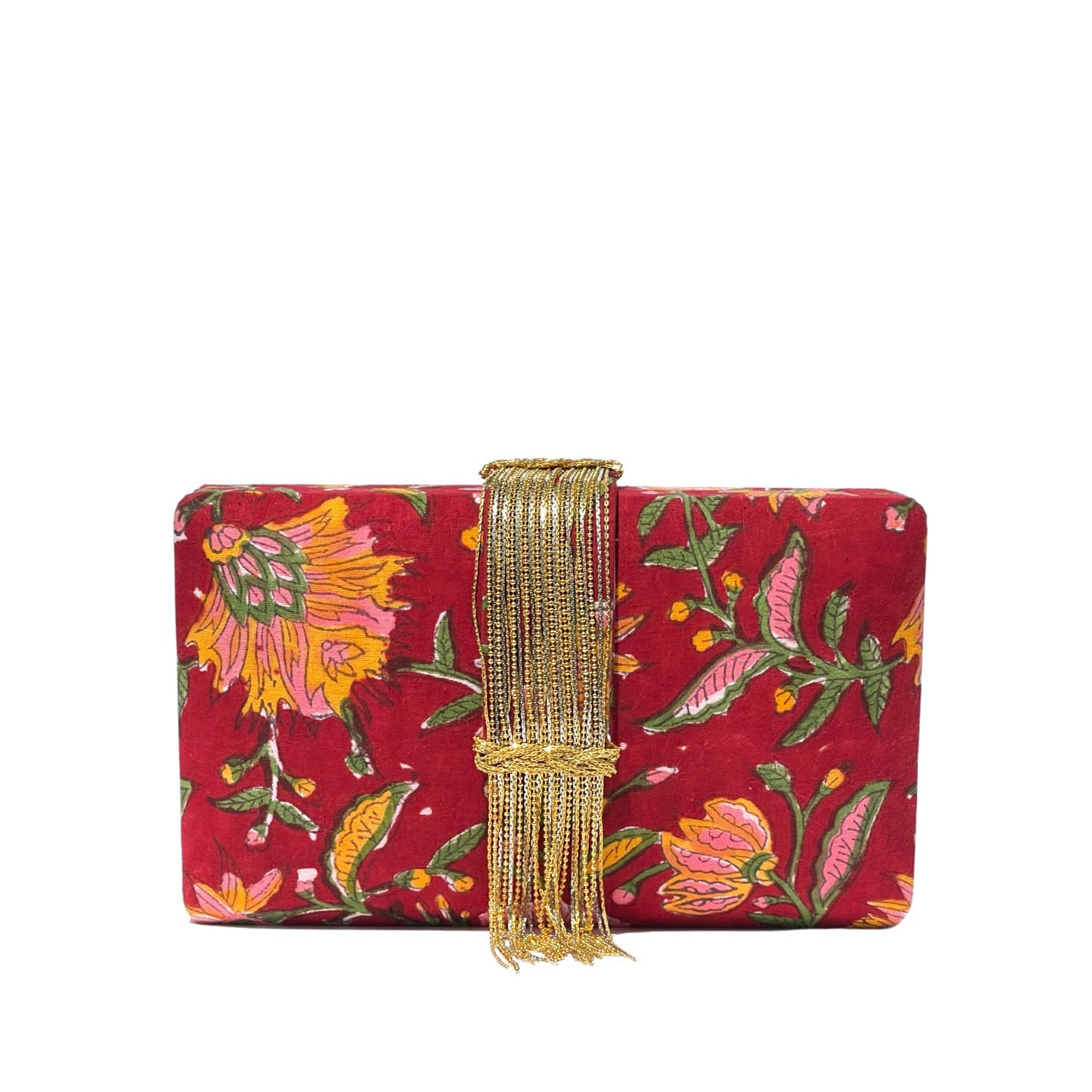 Simitri - Hibiscus Fringe Clutch