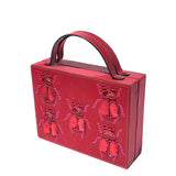 Simitri - Red Velvet Beetle Briefcase Bag
