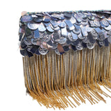 Silver Shimmy Ombre Clutch