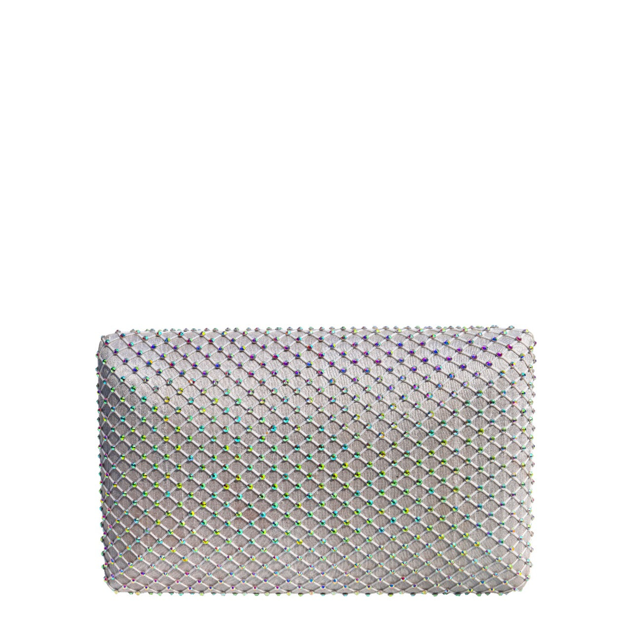 Diamond Fishnet Crystal Clutch